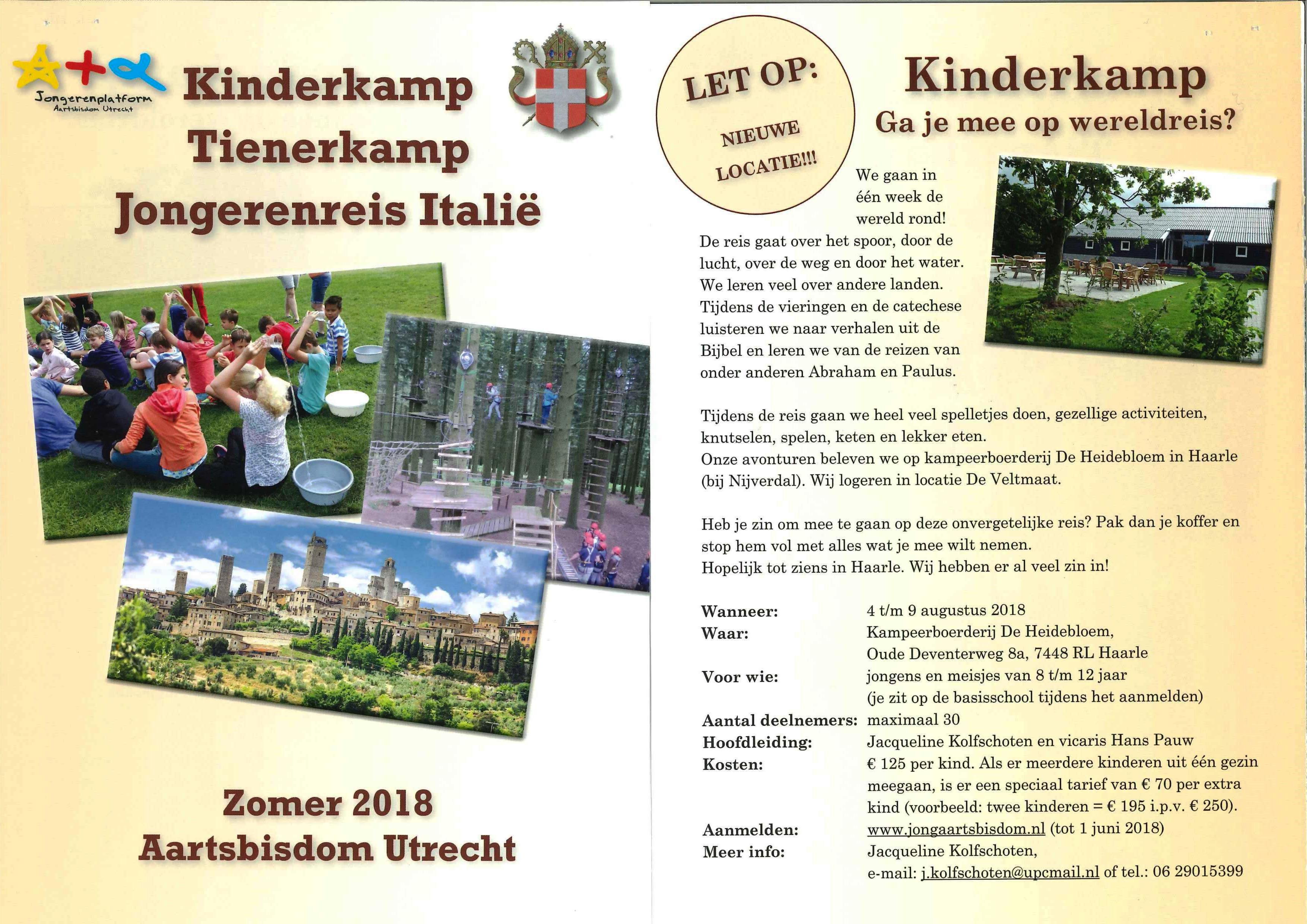 Kinderkamp Tienerkamp Jongerenreis Italië