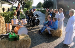 Oogstdankviering op de boerderij