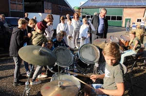 Oogstdankviering op de boerderij