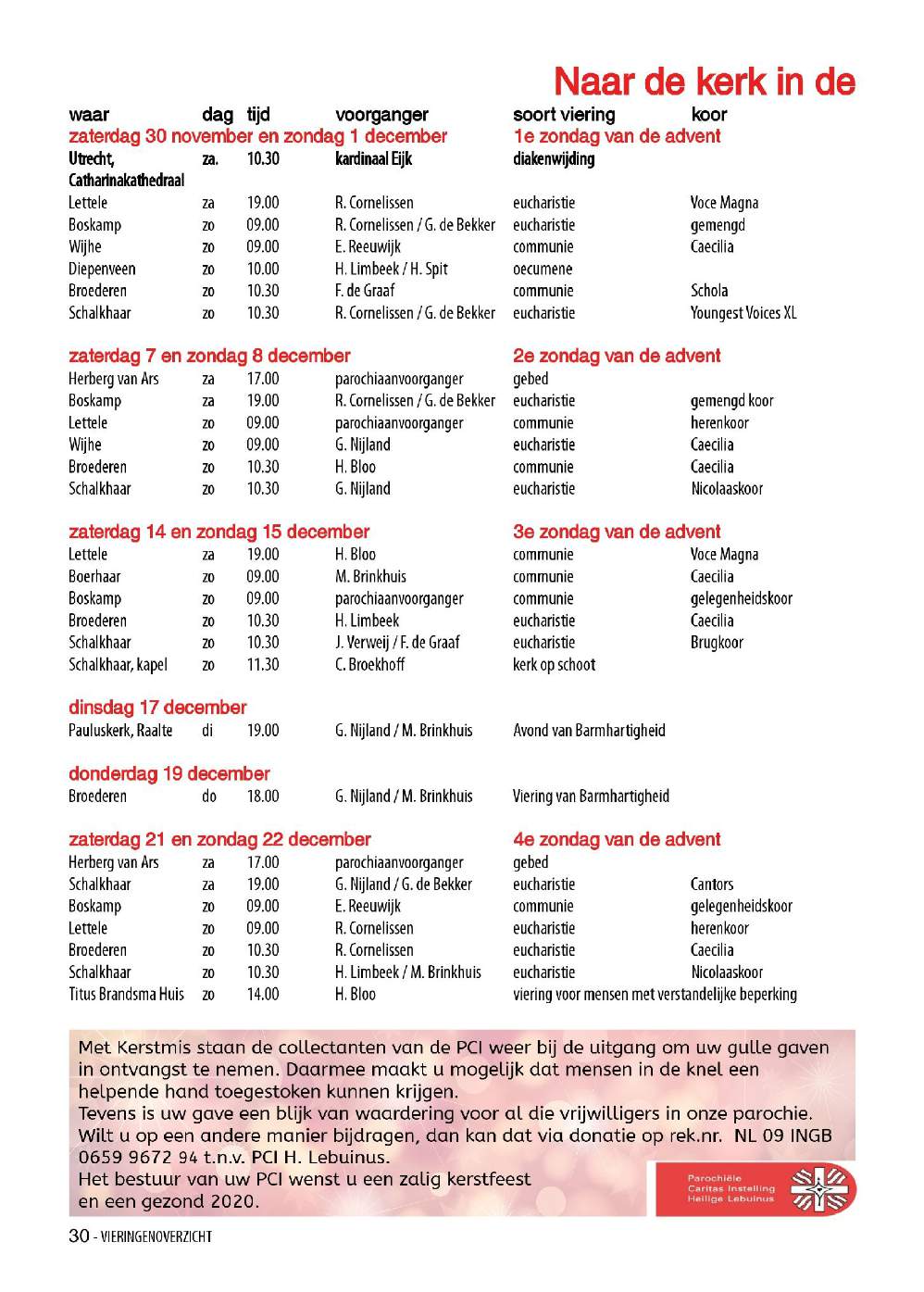 Vieringenrooster